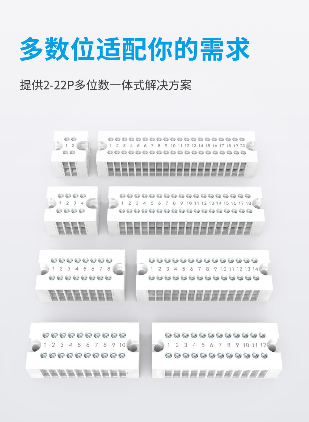 H3800小体积8A固定式接线端子排