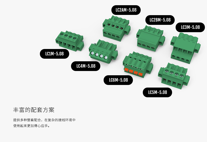 LC10MG-5.08空中对插组合插拔式接线端子