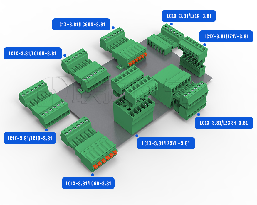 LC1X-3.81间距插拔式接线端子上海 联捷电气
