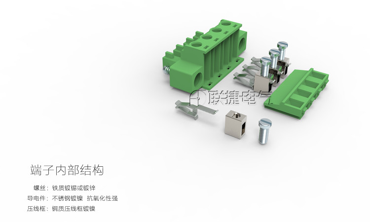 联捷插拔式接线端子LC1XM-5.0/LC1XM-5.08