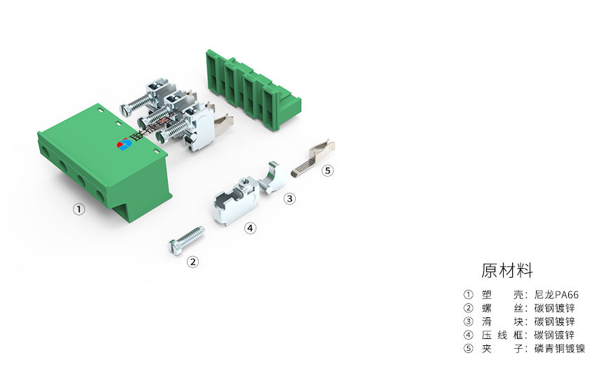 LC3-7.62间距插拔式接线端子上海联捷