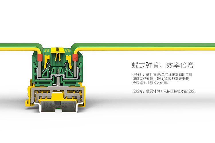 LDK2快速弹簧接地端子